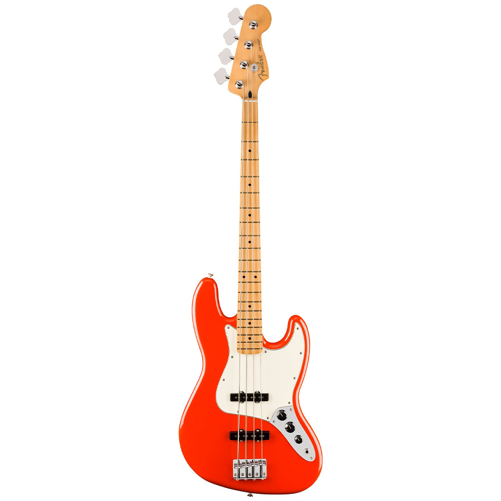 Fender Player II Jazz Bass Akçaağaç Klavye Coral Red Bas Gitar